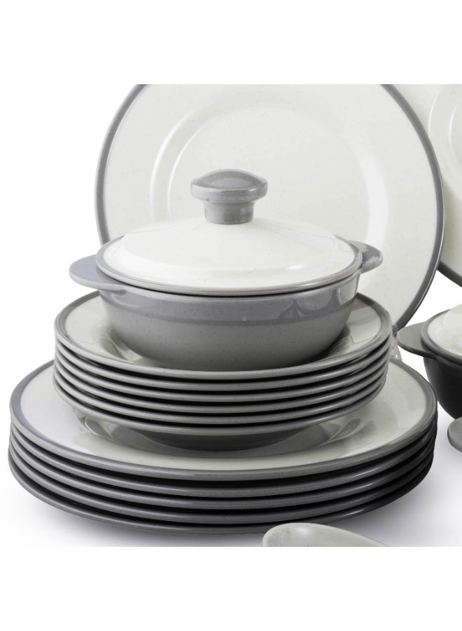 Cc 🥂 Modern Melamine Dinner Set, 40 Pieces – Serves 6 | Everyday Elegance and Refined Hospitality 🍽️ - Image 3